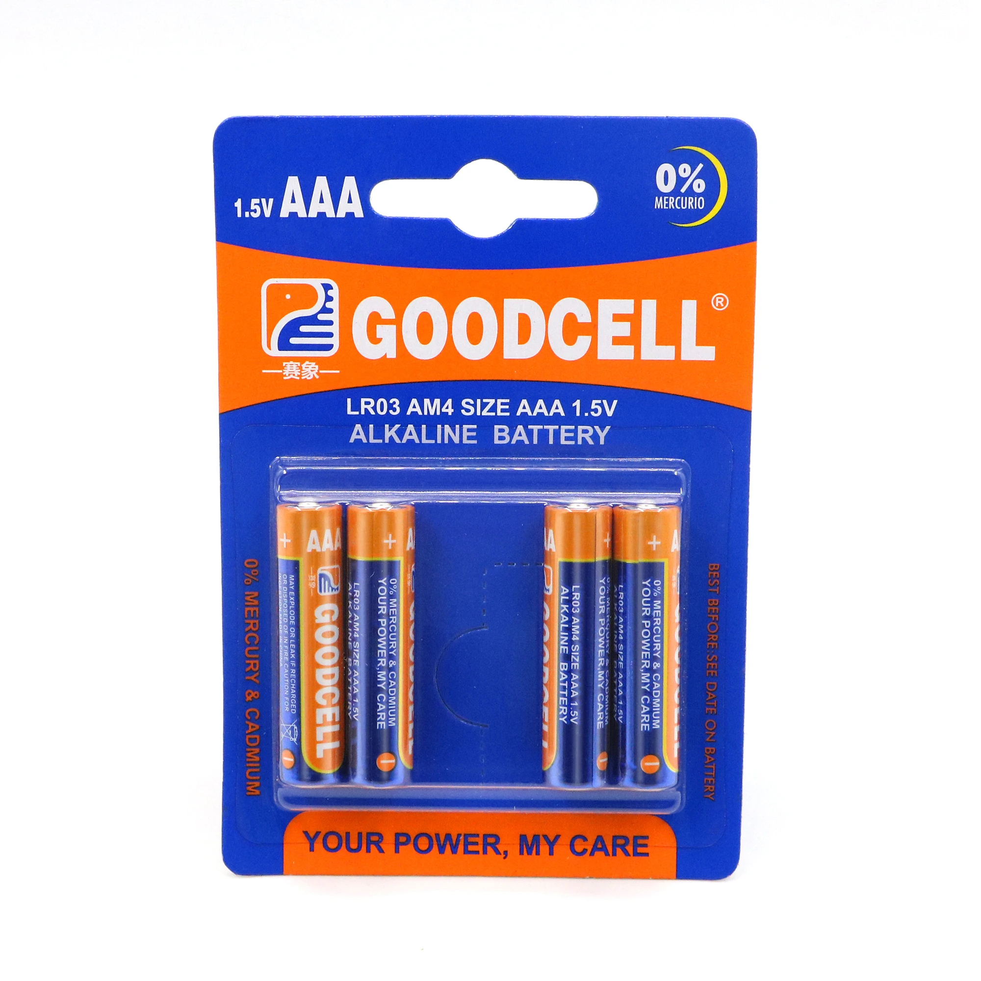 Goodcell Hot selling 1.5v dry baterias  pilas aaa alcalina AAA batteries