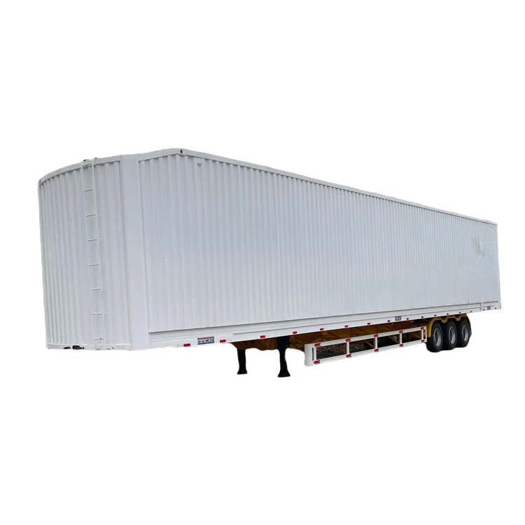 3 Axles Truck Box Trailer Curtain Side Enclosed Box Van Trailer
