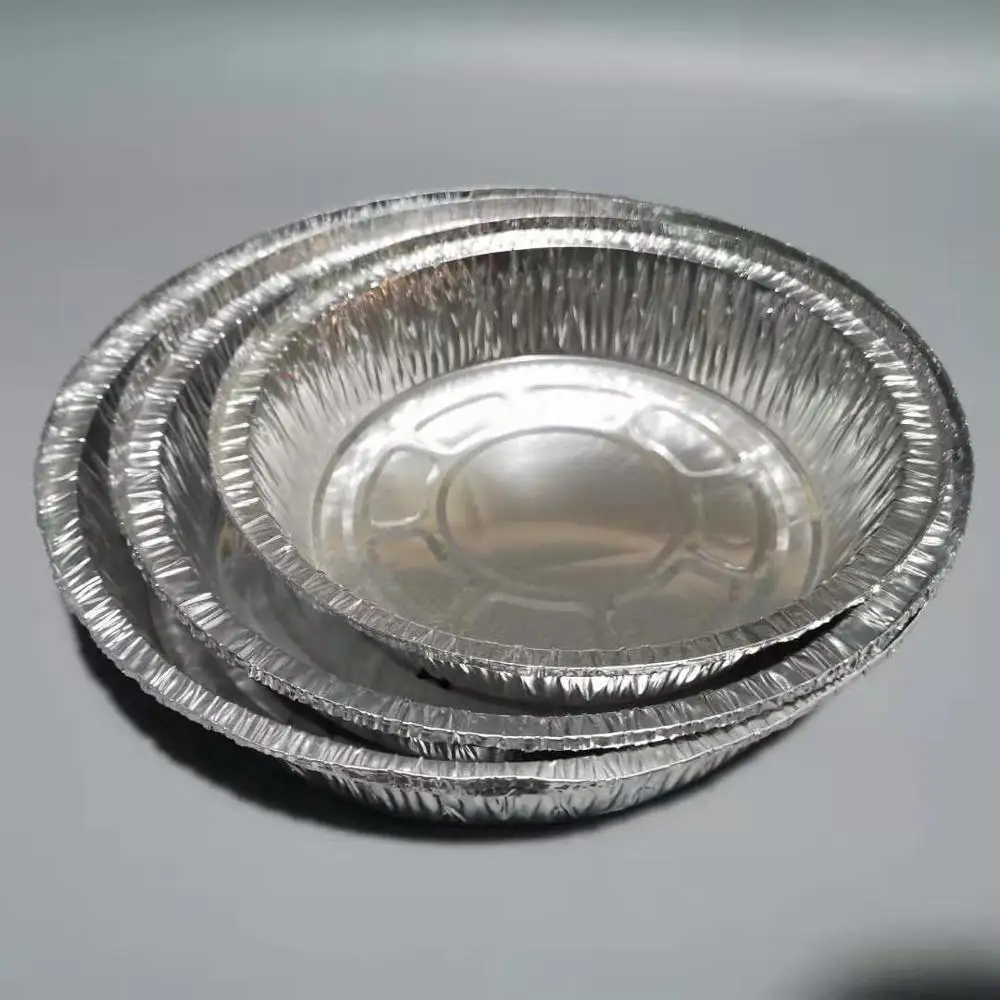 
7 8 9inch aluminum round pan with clear PET cover dome lid, no plastic 