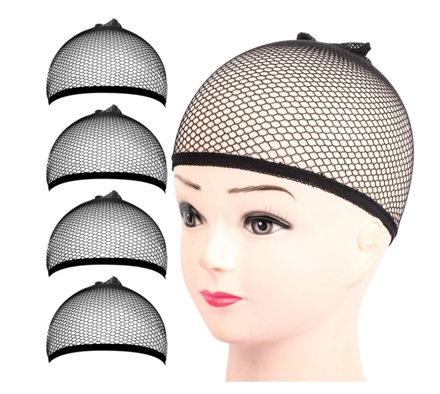Wholesale Hairnet Soft Elastic Fishnet Mesh Wig Nets Weave Invisible Hair Nets For Long Thick Hair