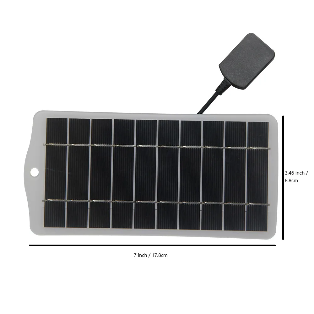 Portable 2.5W Solar Panel Charger for iphone Mobile 5V Power Charging 3.7V Battery