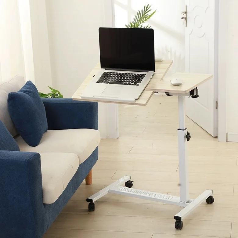 New Product Portable Special Automatic Manual Wooden Desktop Side Table Laptop Gas Lifting Adjustable Desk