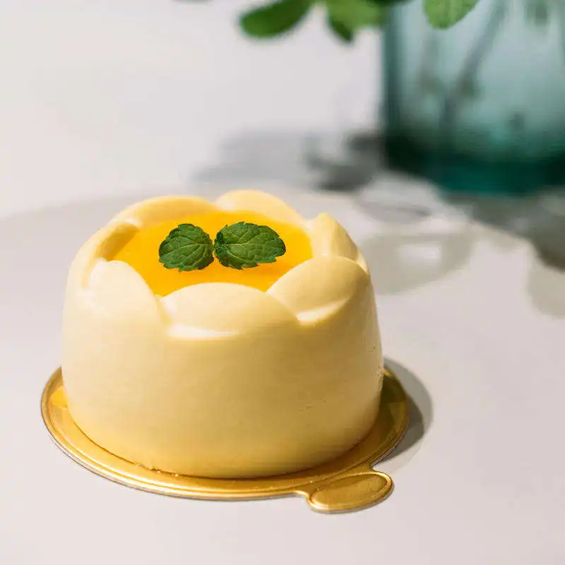 Wholesale Price High Quality White Gold Cake Board Corrugated Board Ring Cake Drum Board