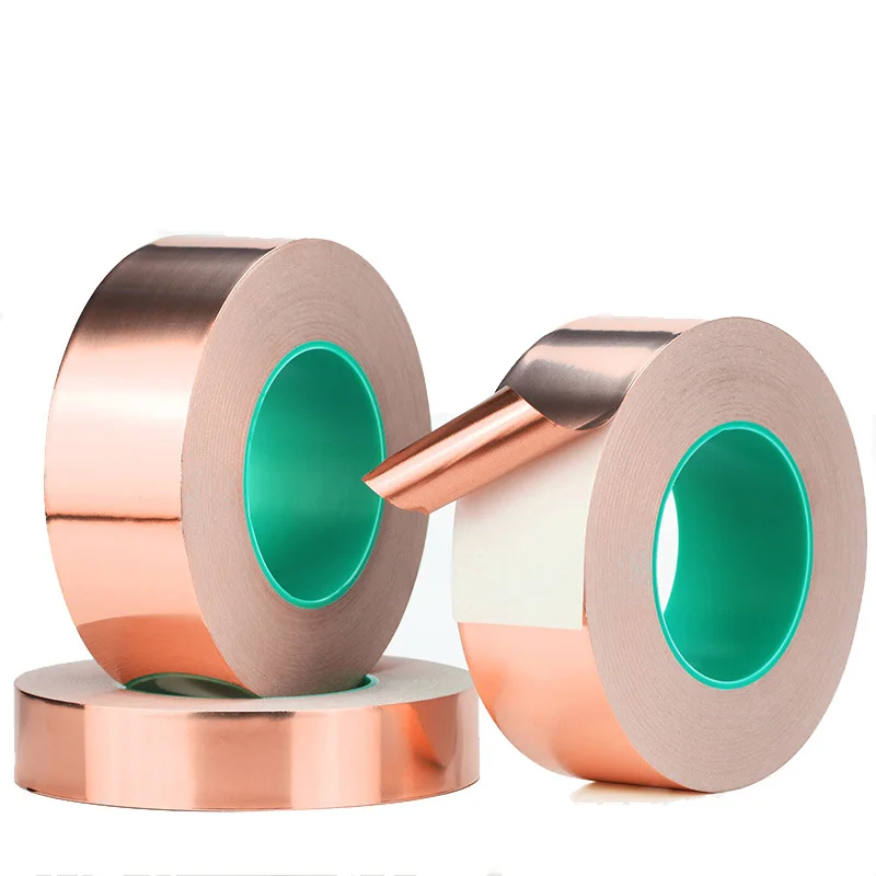 0.05MM Thick Die Cut High Temperature Thermal Conductivity Copper Tape Heat Resistant Copper Foil Adhesive Tape For Transformers