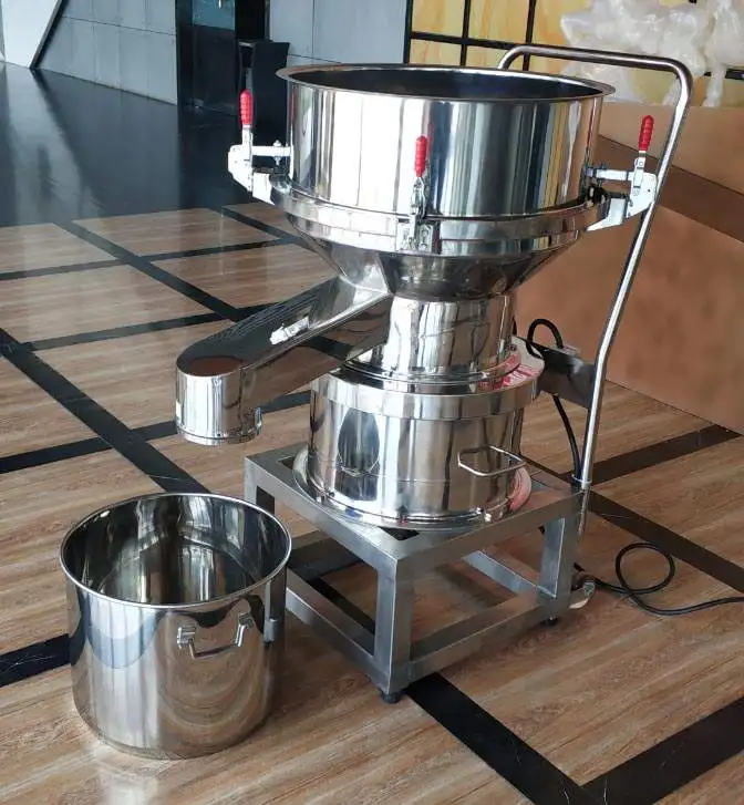 High Efficiency Small Automatic Sieving Liquid Sifter Soymilk Sieve Vibrating Screen Machine