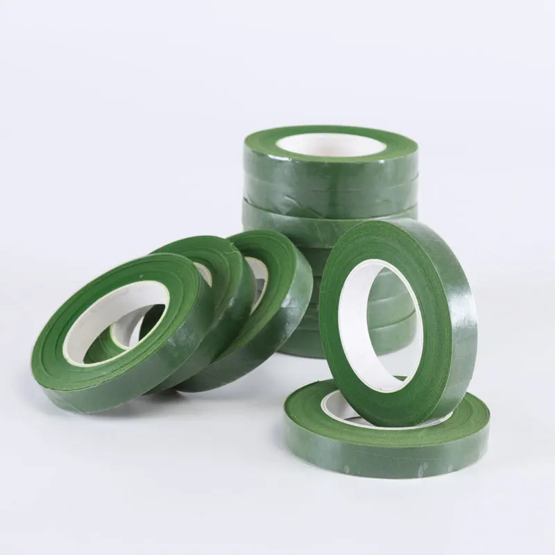 Fall In Color 12mm 30yards Green Floral Tape For Flowers Wrapping Florist Supplies