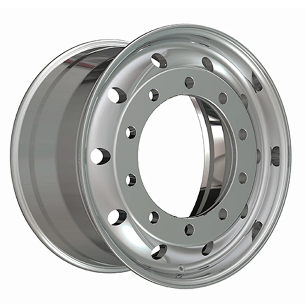 Top Quality 7.5-22.5/8.25-22.5/9.0-22.5 Commercial Truck Wheels Truck Chroming Aluminum Wheel 22.5 Rim