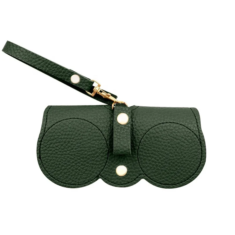 xinhe High Quality PU Leather Glasses Case Lightweight Portable Sunglasses Storage Bag Simple Handmade Style Women Men Fashion