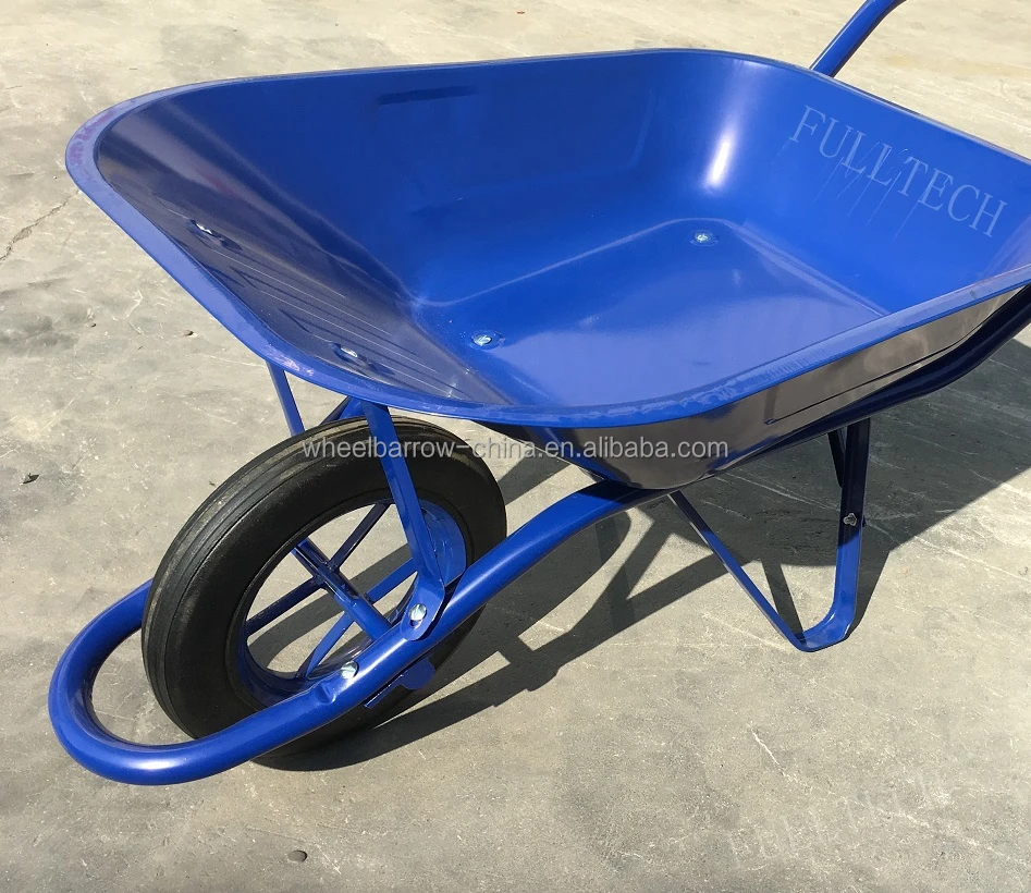 blue solid wheelbarrow