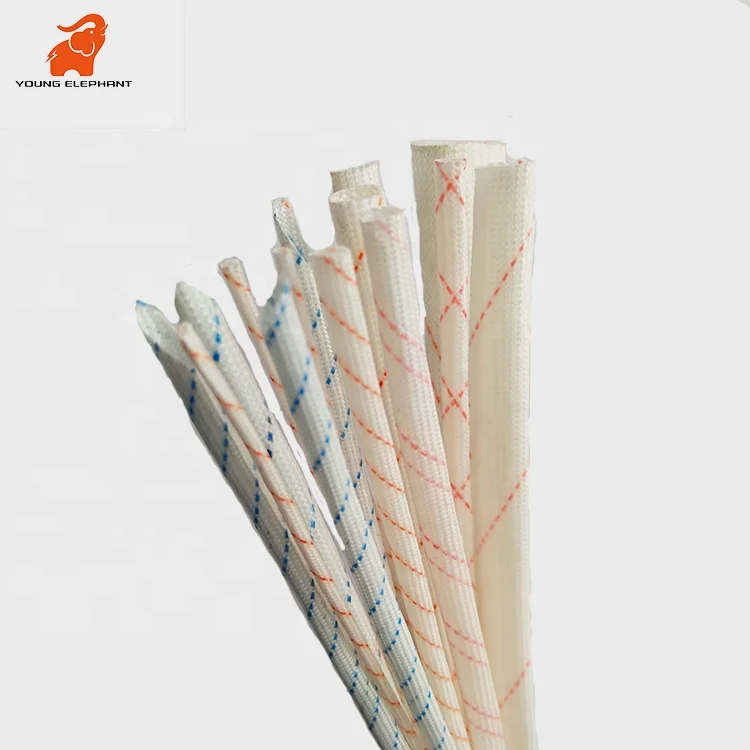 Electrical braided 2715 fiberglass electric insulation sleeving electrical insulation materials 2715 cable braided sleeve
