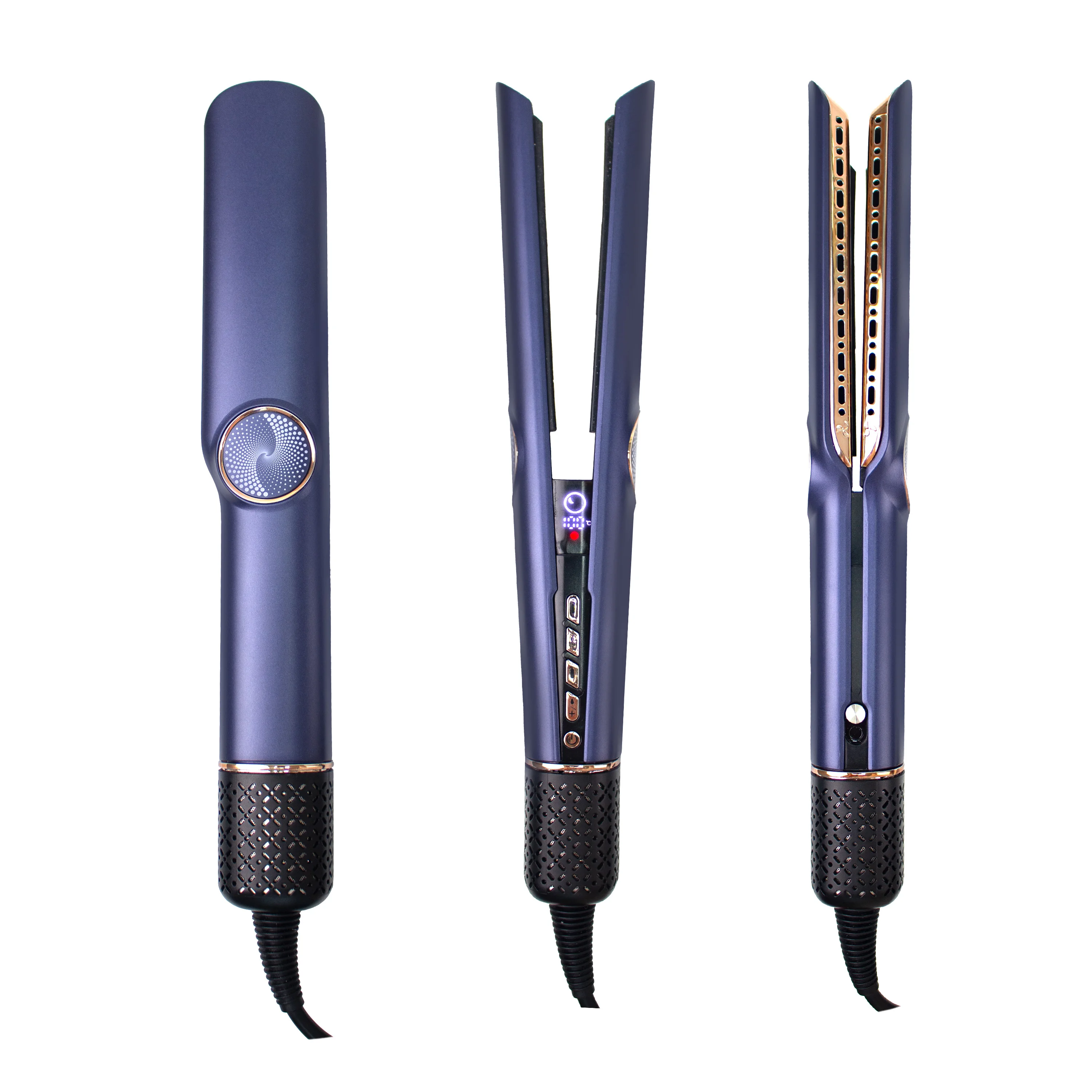 High Speed Hair Straightener 2 in 1 Cool Air Hair Styler Straightening and Curling Air Strait Hair Straightener