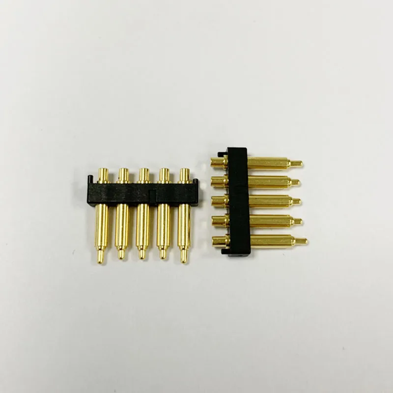 High Current 2.54mm Pitch Female 5 Pin PCB Connector Pogo Pin China factory customization on machine charging port
