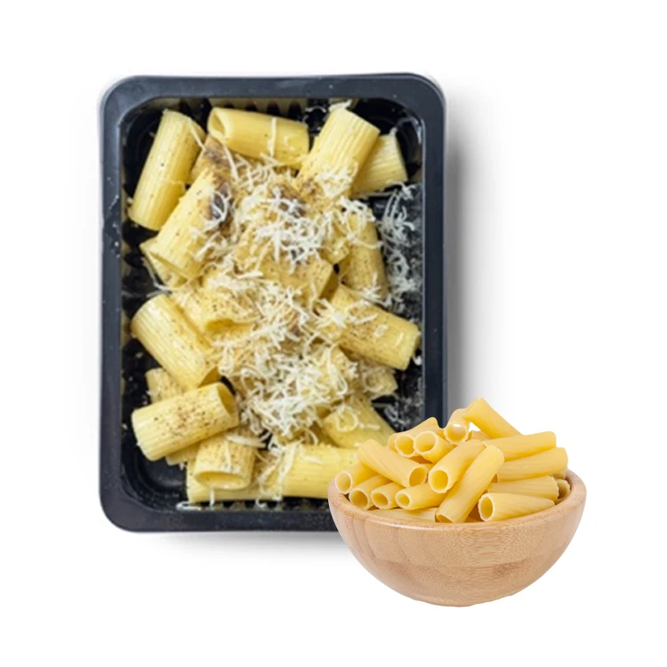 Замороженные готовые макароны, макароны с перцем и цио, сыром, макароны от производителя, пастельные макароны
