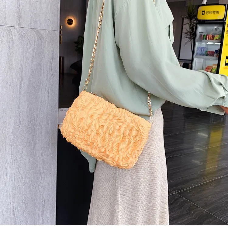 Creative Simulation Instant Noodle Shape Girls Rubber Purse Silicone School Handbag