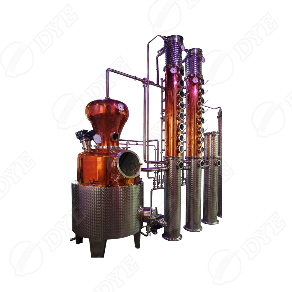 DYE Copper Distillation Equipment high quality alcohol making machine