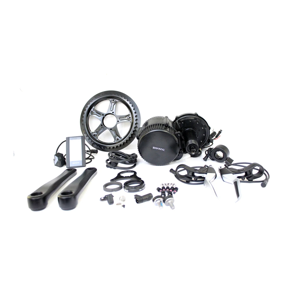 Bafang 8Fun BBS01B 36V 250W mid-drive motor kits 68mm BB central drive ebike kits with built in controller Color display