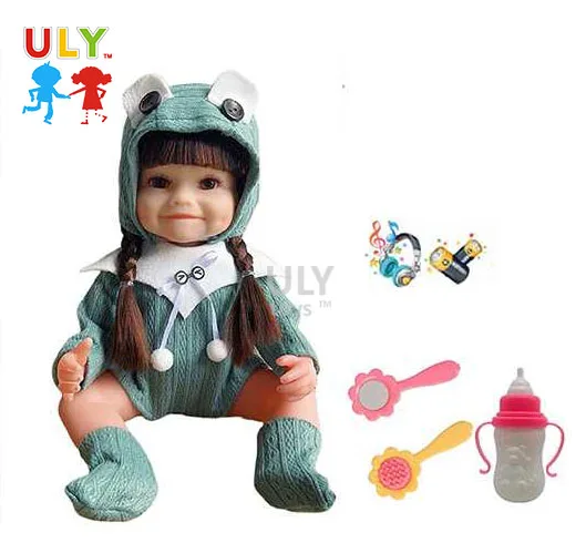 Wholesale 14 Inch Newborn Reborn Doll Soft Silicon Baby Dolls Realistic Baby Toys Reborn Baby Doll Gift For Kids Boy Girl