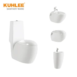 China New Special Design Bathroom Suite Sanitary Ware Set One Piece Toilet Bowl Set With Sink Bidet