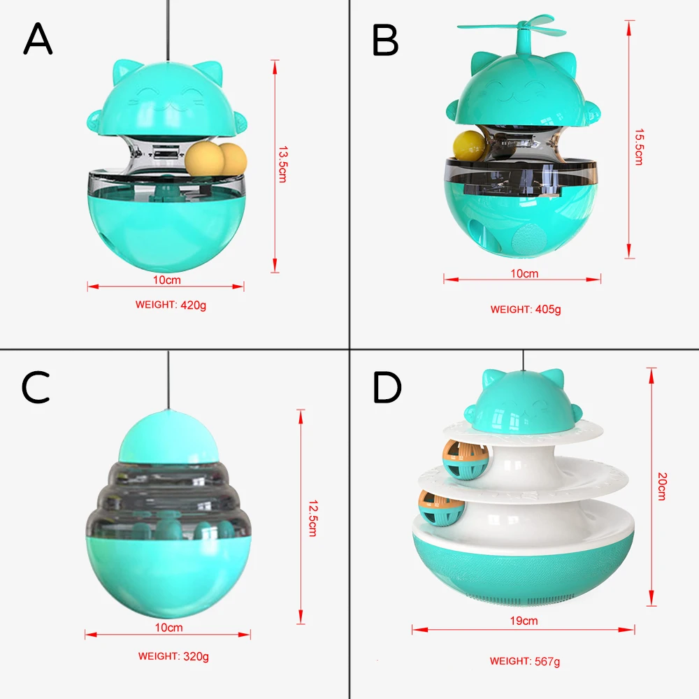 Pet Supplies Cat Fun Feeding Toys Cat Treat Dispenser Cat Slow Feeder