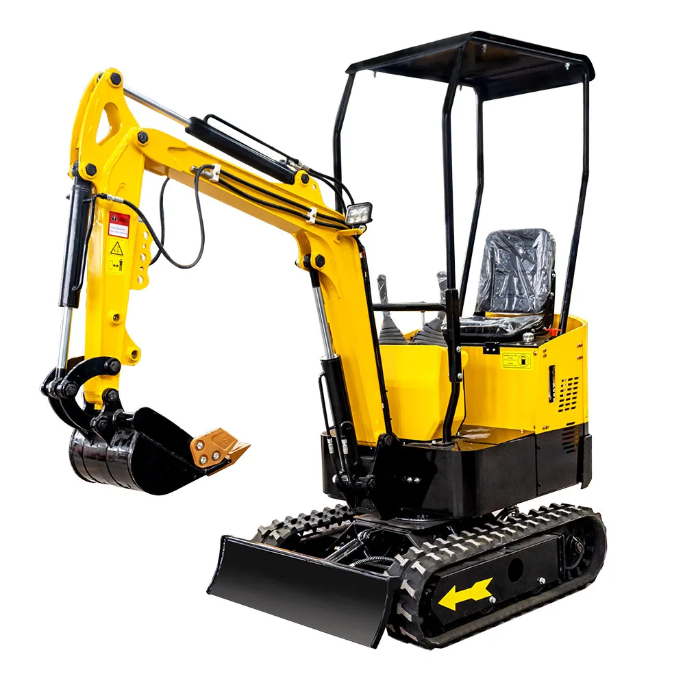 1000kg Home Use Mini Excavators Famous Motor Cylinder Power Building Engine Unique Mini Digger Bucket Crawler Home Use