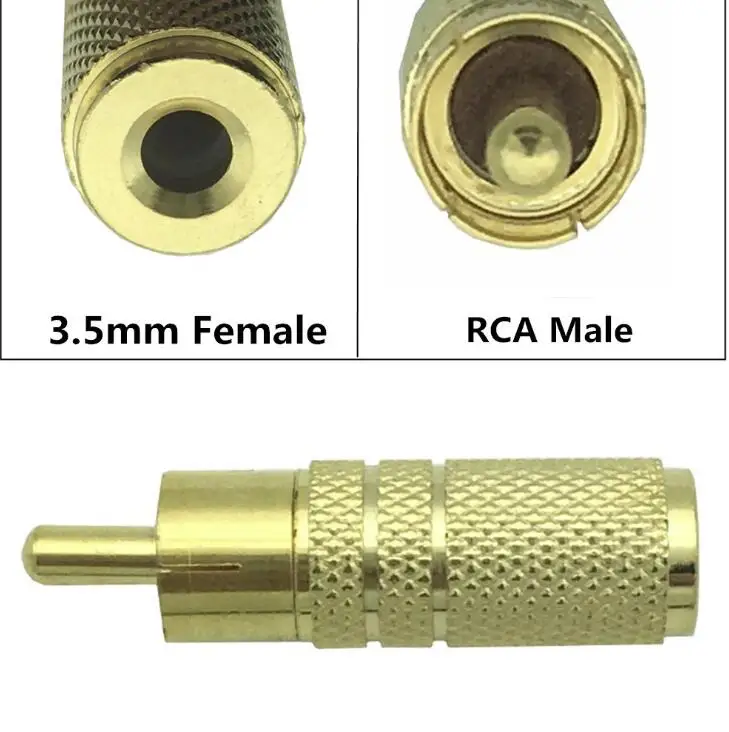 Universal 3.5mm Stereo Audio Female Jack to RCA Male Socket to Headphone 3.5 Adapter