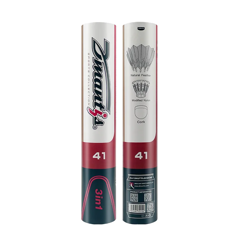 New Arrival Dmantis Brand  D41 3in1 Original Factory Badminton Shuttlecock Goose Feather Stable and Durable