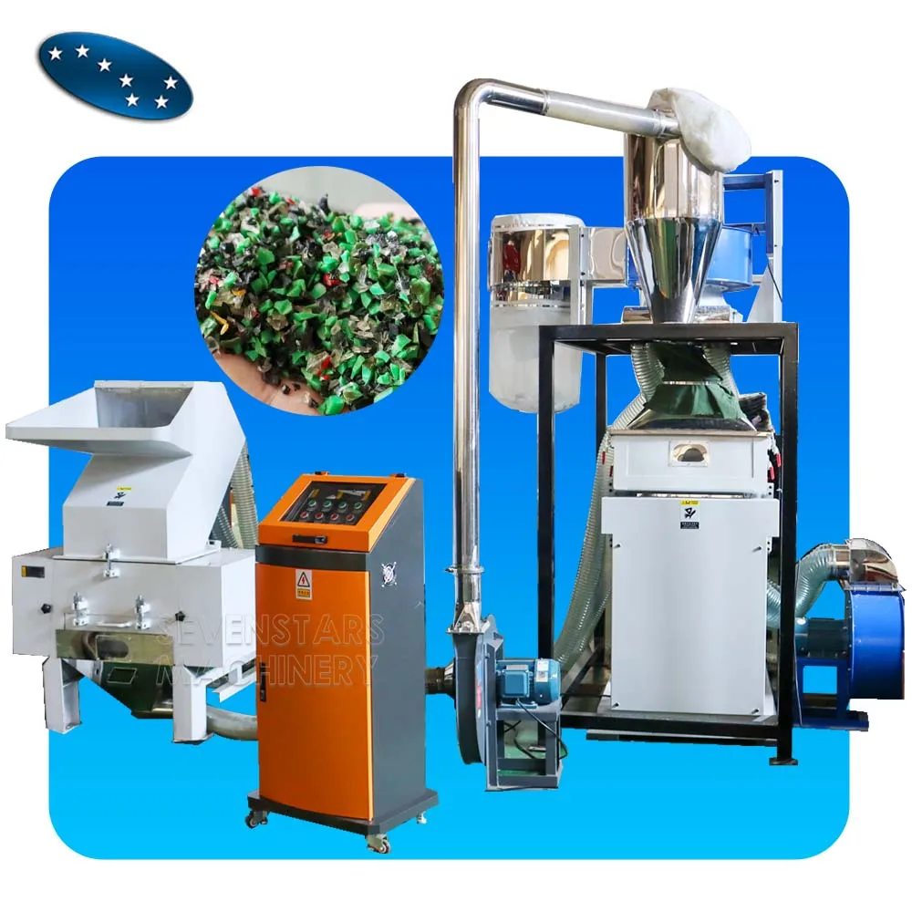 Best Sale High Capacity Waste Plastic Recycling LDPE HDPE PET PE PP PVC Bottle Plastic Crusher Crushing Machine