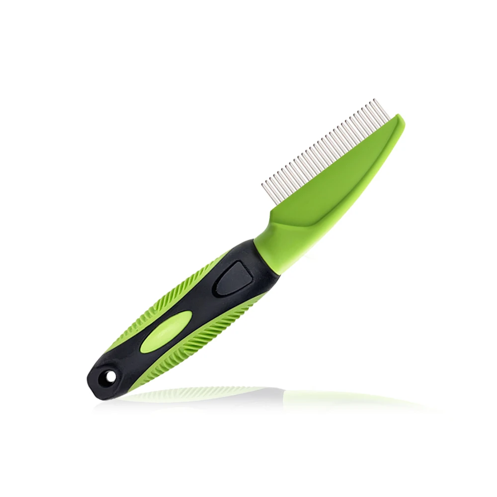 Factory Pet Cat Hair Detangling Metal Teeth Rotatable Pin Grooming Comb for Dogs