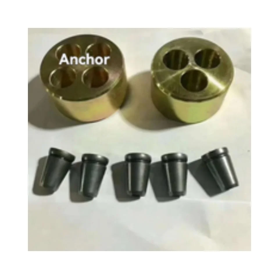 High Quality Round Shape BS5896 Anchorage Anchor Head Anchor Wedge For PC Strand Used