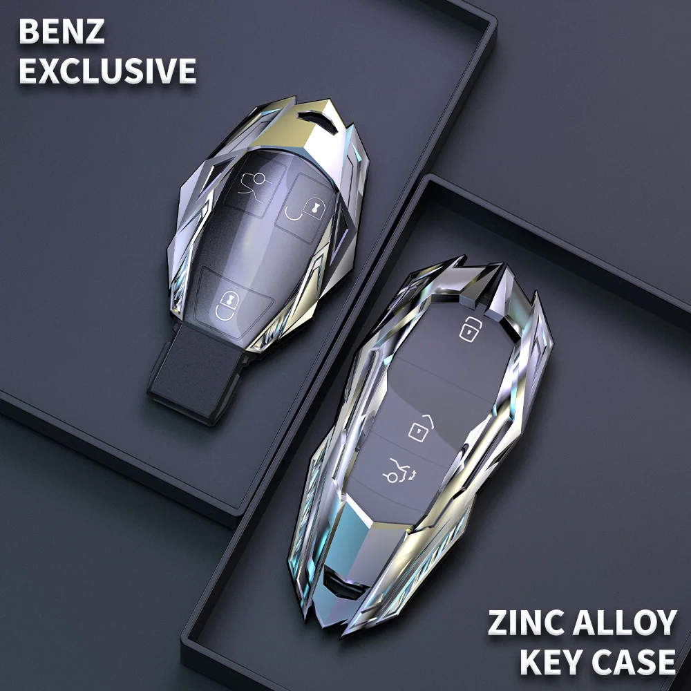 Key Fob Cover Case Keychain for Mercedes Benz CLA CLS CLK GLK GLA AMG GL ML SLK