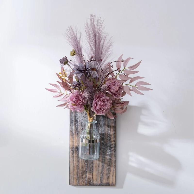 CF01127B Popular Artificial Wild Chrysanthemum and Peony Bouquet For Festive Decorations