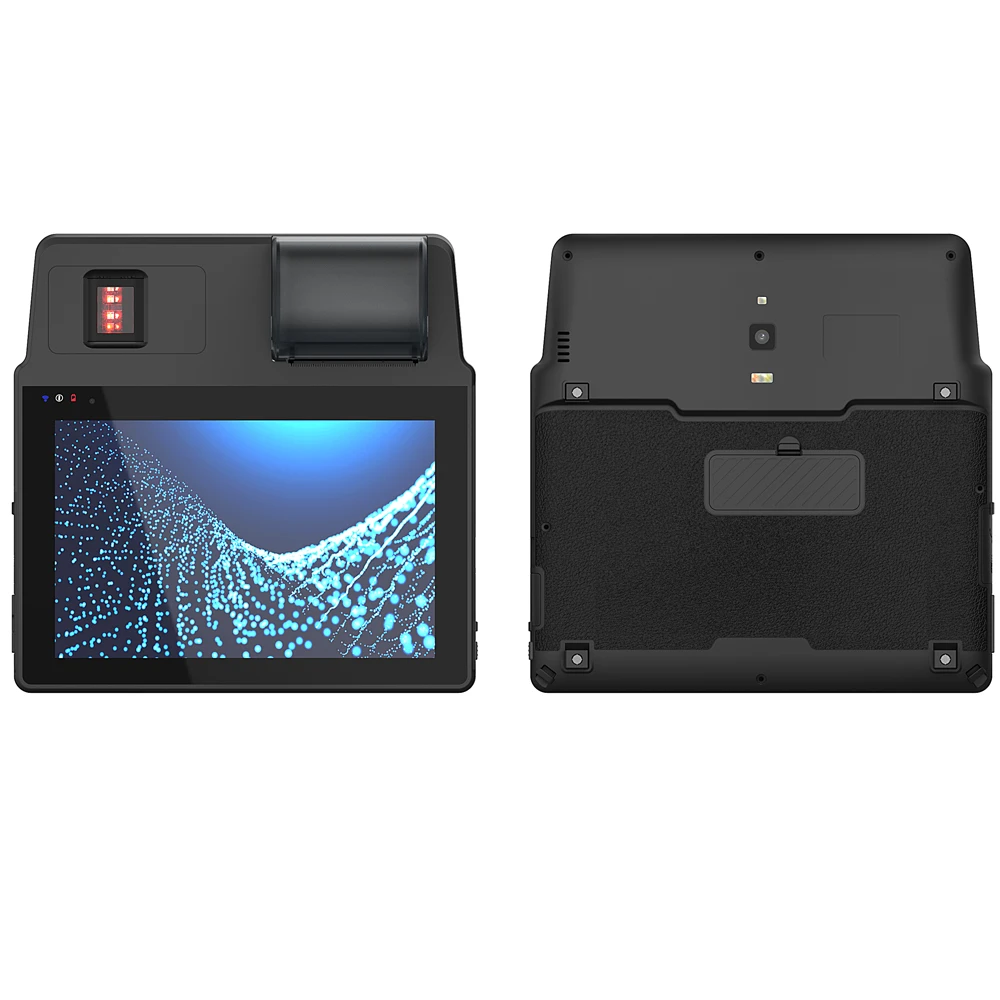 EKEMP Thermal Printer 8' Android Biometric Rugged Tablet IP65 Iris/Fingerprint Passport Face Scanner Mobile Enrollment Device