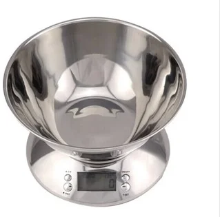 Digital Food Kitchen Scale 5kg 1g Capacity With Bowl