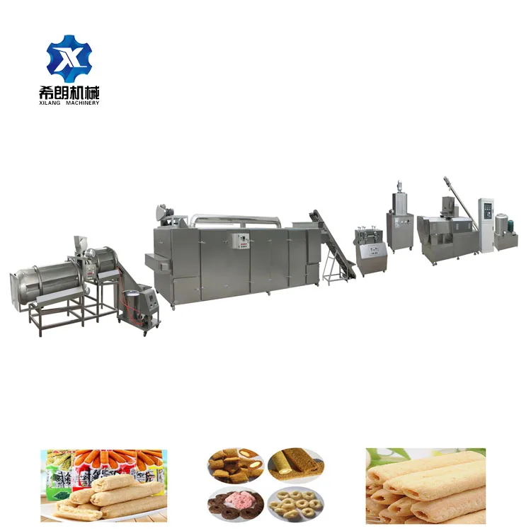 Jam center snack machine Extruded Puffed Snack and Core Filled Snack Processing Line
