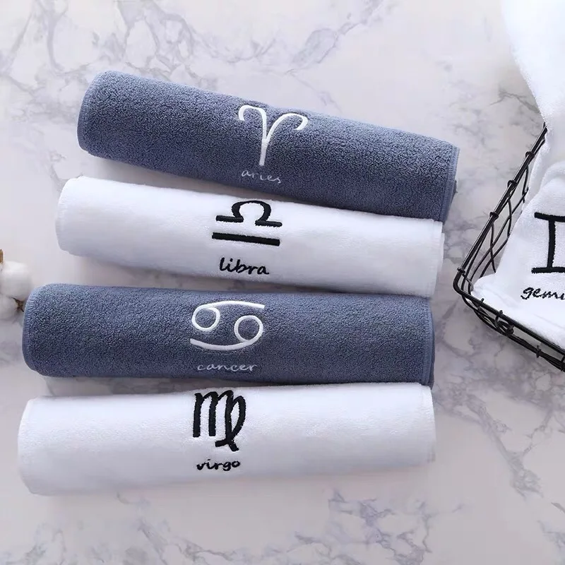 Branded White Color 100% Cotton 5 Star Hand Hotel Towels Set With Hotel Name