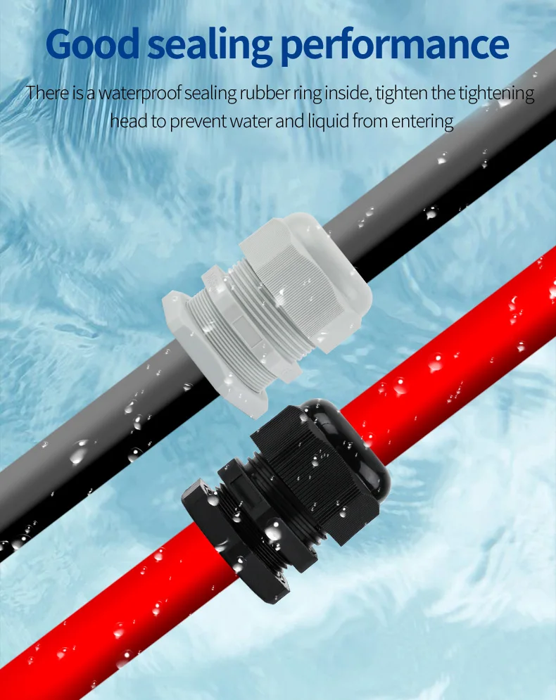 Factory Manufacturer IP68 PG M G NPT Metric Type Flameproof Explosion Proof Atex Nylon Multi Hole Cable Gland