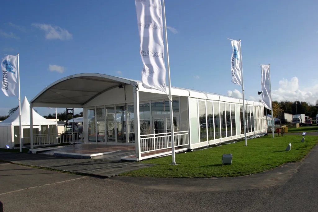 Large arcum tent for wedding, ceremony and event Brand Trade Show Tent with side walls