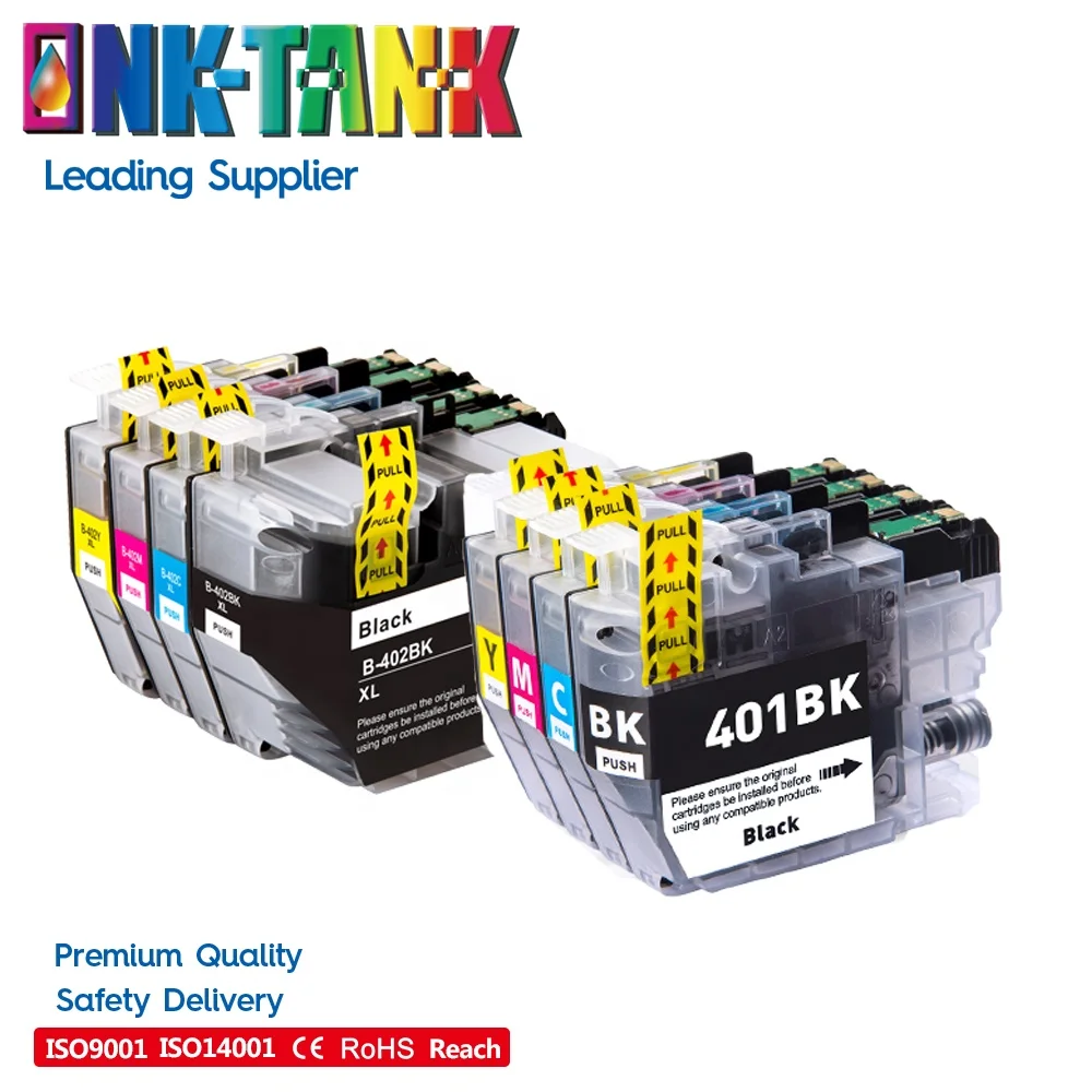 INK-TANK LC401 LC401XL LC 401 402 LC402 LC402XL Premium Compatible Inkjet Ink Cartridge for Brother J1010DW J6740 Printer