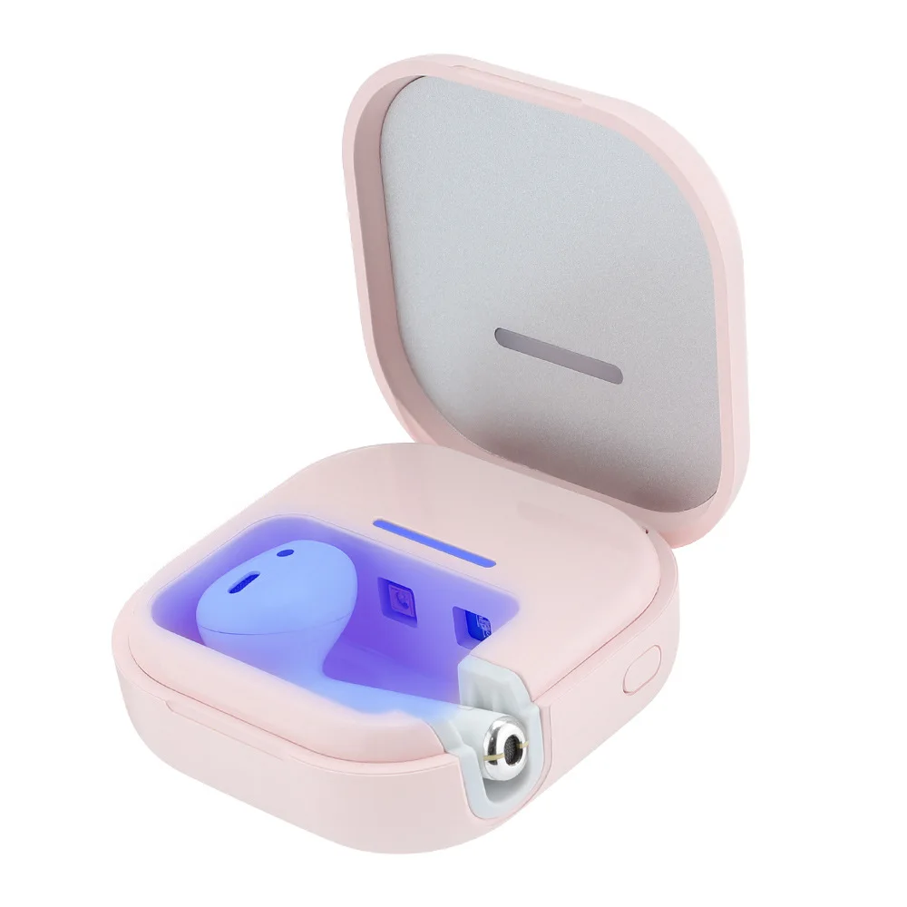 2022 New Arrival Patented Mini Portable Ultraviolet Sterilization Sanitizer Holder Sterilizer box UVC LED Toothbrush Disinfector