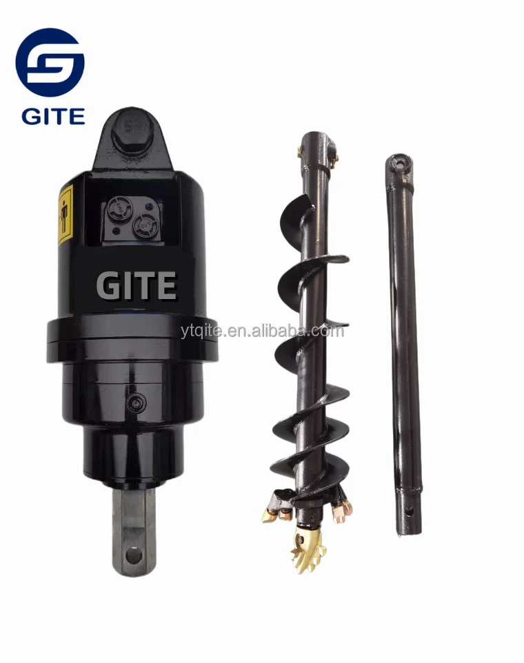 Gite hydraulic earth drill tree planting auger drive for mini excavator skid steer loader
