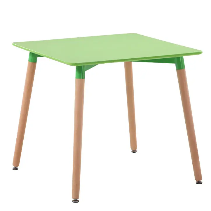 cheap Nordic Home Furniture Set white square Kitchen MDF Wood Square Dining Table