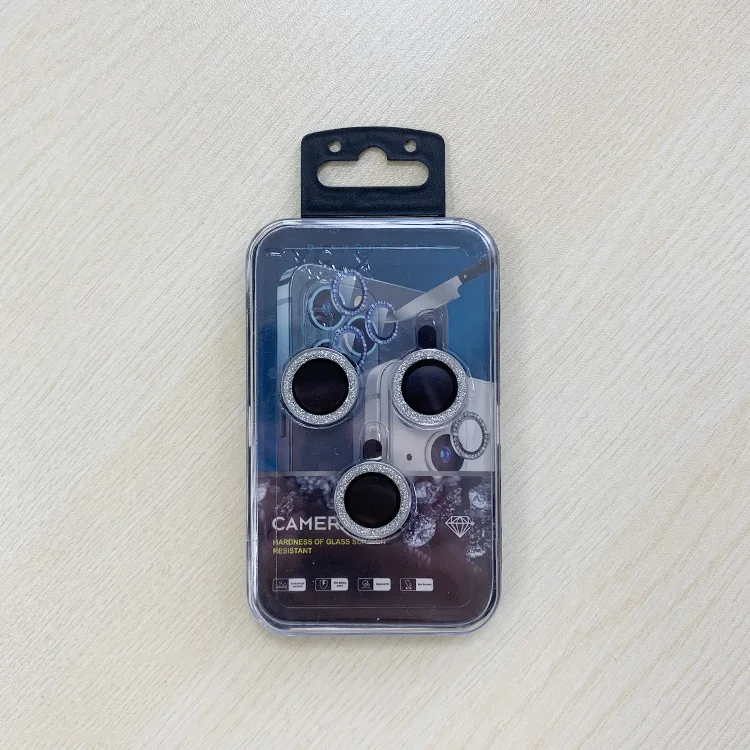 HD Clear 9H Tempered Glass Glitter Diamond Camera Lens Protector For iPhone 11 12 13 13Pro Pro Max 13 Mini 12Pro 11Pro 12mini