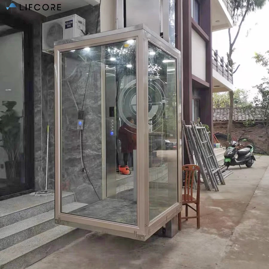 Outdoor indoor house elevator lift passenger 3 floors home lift for villa