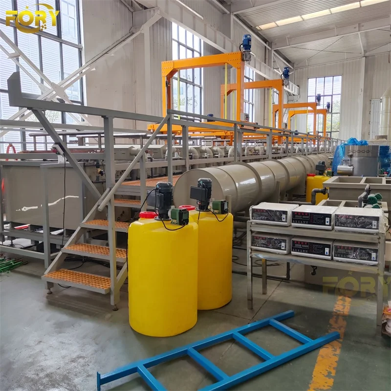 zinc plating barrel copper electroplating plant metal plating production line