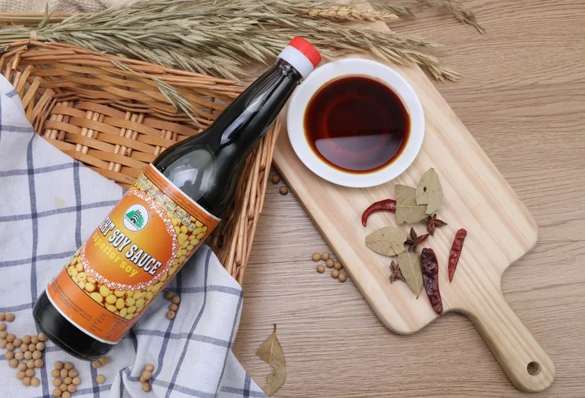 100% Natural Brewed Non GMO No Preservatives Soy Sauce 625ml