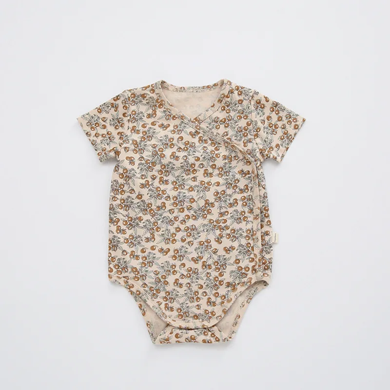 Infant short-sleeved jumpsuit new boys and girls summer dress triangle jumpsuit