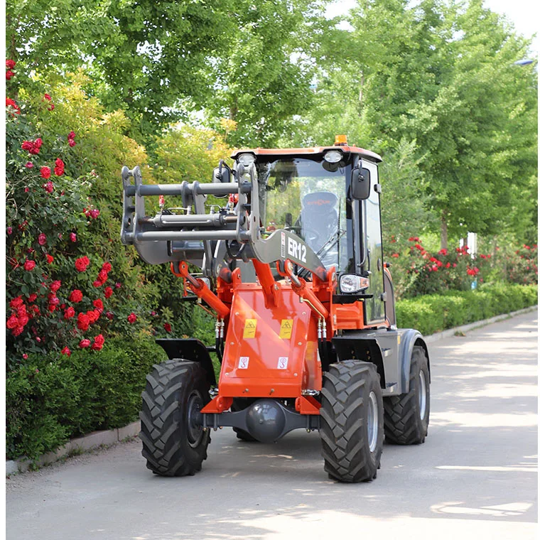 Everun High Performance ER12 1200kg Multifunction Construction Loader Compact Wheel Loader