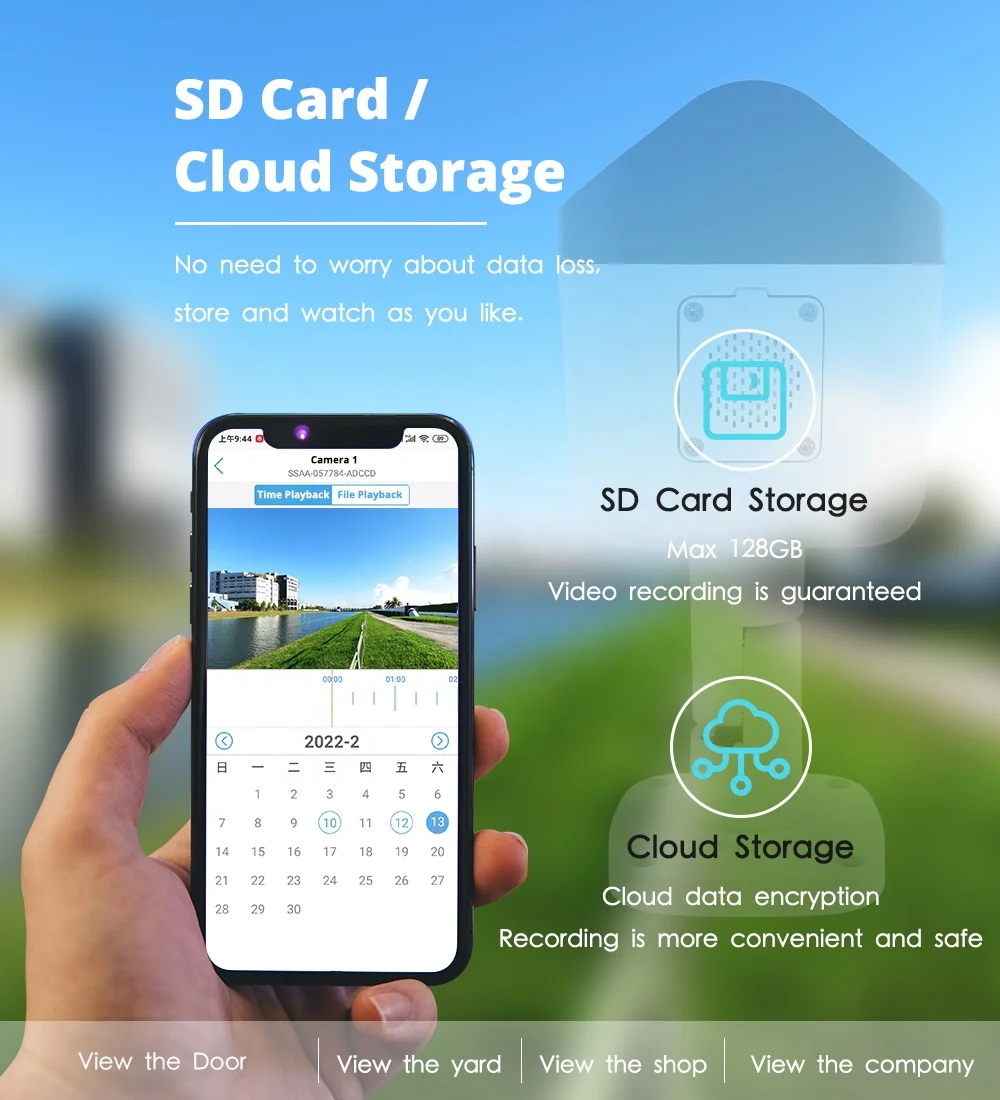 With two way audio and SD card slot Dual lens 180 degree view 24/7 colorful imaging 4MP ColorVu Panoramic POE IP Camera