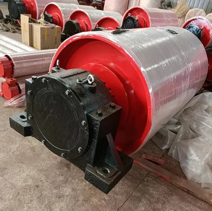 Motorized Drive Pulley Conveyor Belt Pulley with ceramic lagging