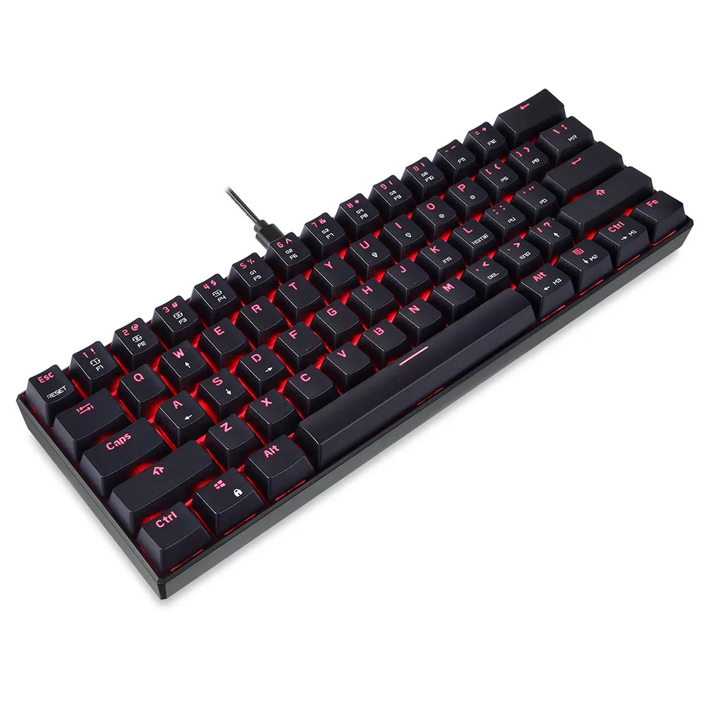  Механическая клавиатура Motospeed K61 Kailh box с подсветкой и двойными клавишами впрыска RGB